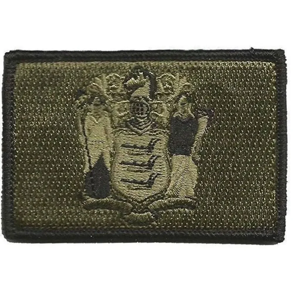 BuckUp Tactical Morale Patch Hook New Jersey Trenton State Patches 3x2